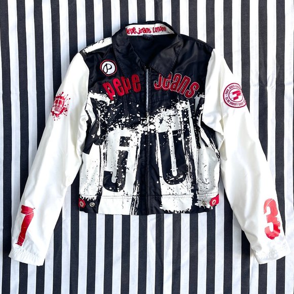 Pepe Jeans Jackets & Blazers - Auc Vintage Pepe Jeans  London Nylon embroidered jacket